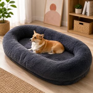 Plush Dog Bed with Removable Cover